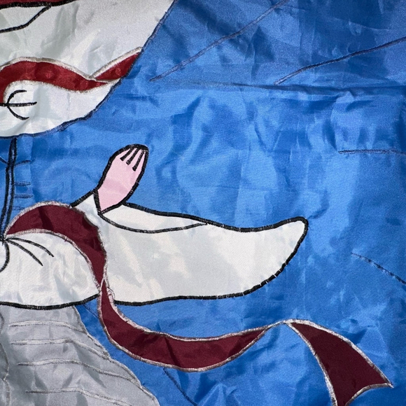 Vintage 1994 Angel with Dove Large House Flag , Blue, Red, White - Picture 7 of 9